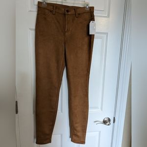 new Faux suede stretch pants